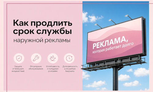 Как продлить срок службы наружной рекламы в Туле