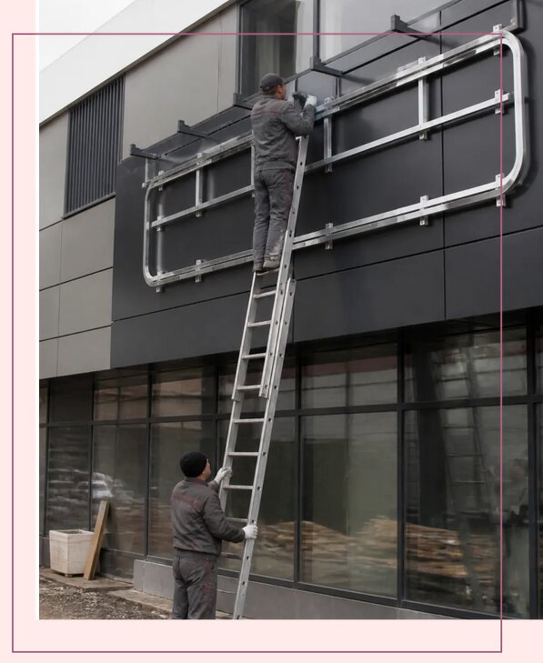 Профессиональное оформление фасада зданий и магазинов в Туле