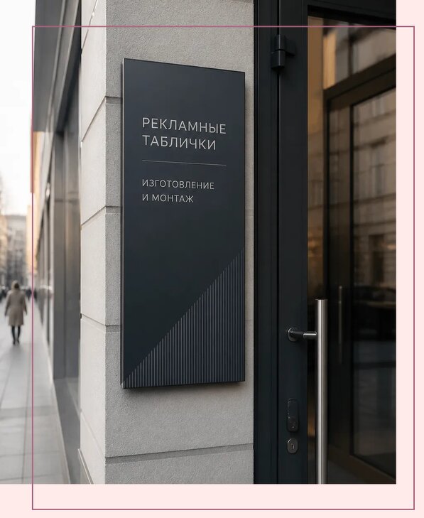 Рекламные таблички в Туле по цене от 4576 р. | Аванза-Тул