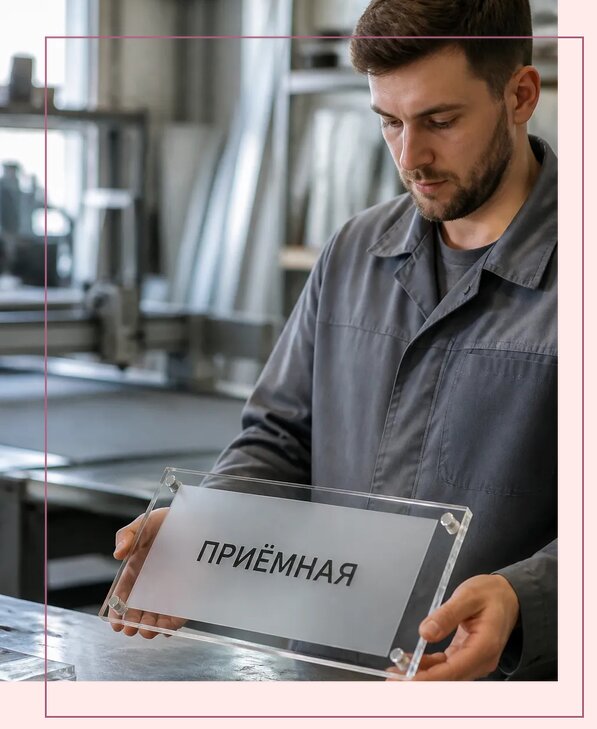 Таблички из оргстекла на заказ в Туле от 3966 р. | Аванза-Тул